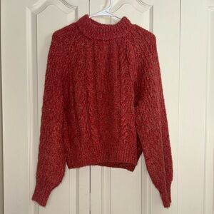 Universal Thread Red Oversized Mockneck Sweater